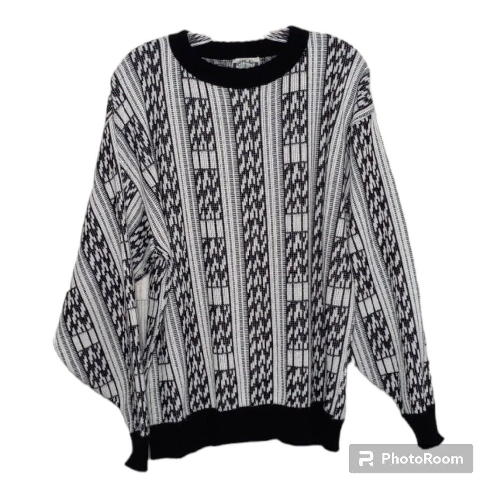Poplar Classics Sweater Men's XL Vtg 80's Acrylic Dadcore Normcore Grandpacore
